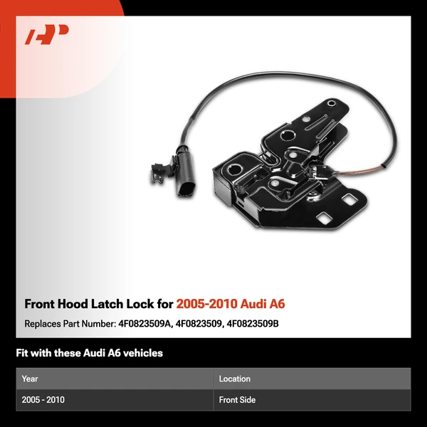 Front Hood Latch Lock for 2005-2010 Audi A6