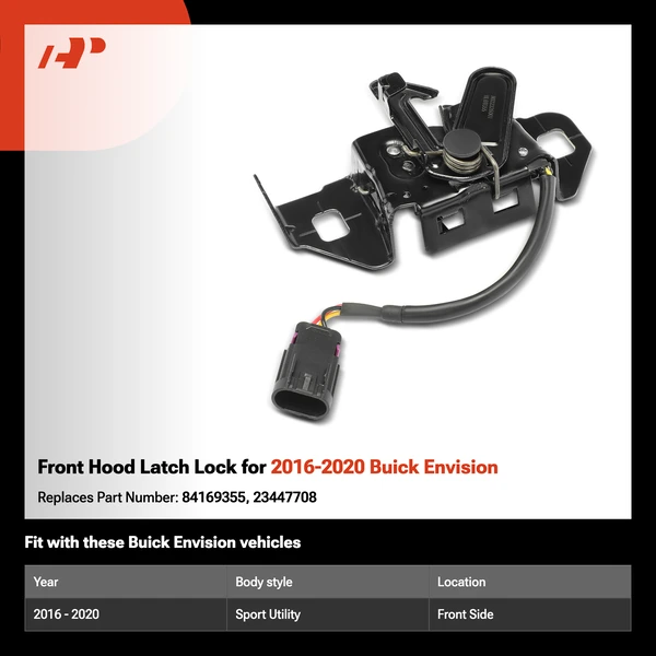 Front Hood Latch Lock for 2016-2020 Buick Envision