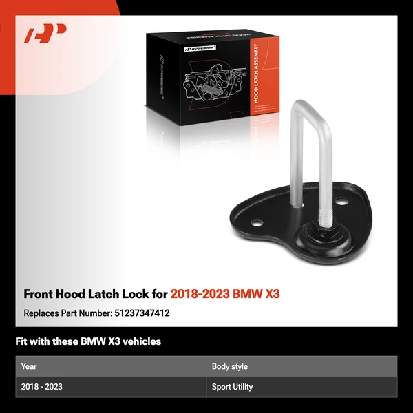 Front Hood Latch Lock for 2018-2023 BMW X3