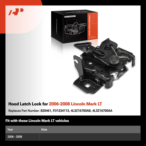 Hood Latch Lock for 2006-2008 Lincoln Mark LT