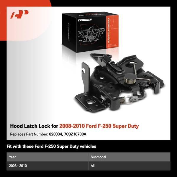 Hood Latch Lock for 2008-2010 Ford F-250 Super Duty