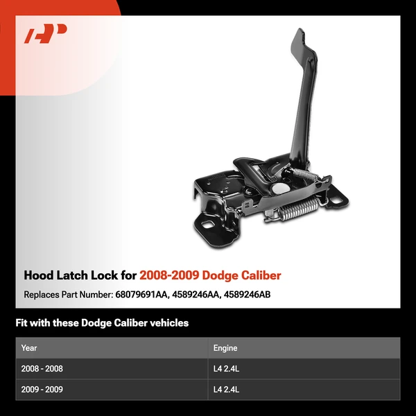 Hood Latch Lock for 2008-2009 Dodge Caliber