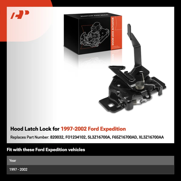 Hood Latch Lock for 1997-2002 Ford Expedition