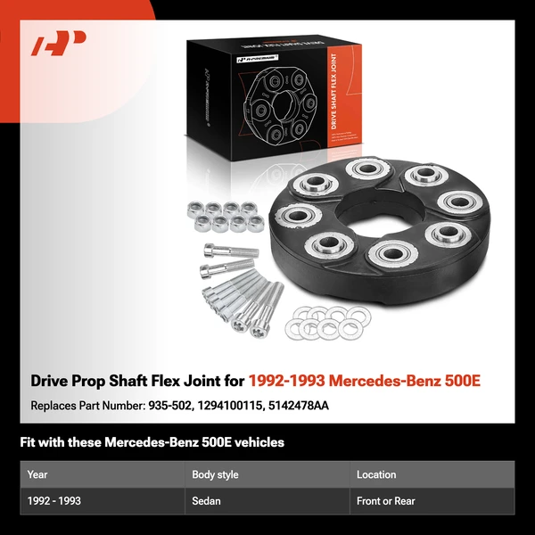 Drive Prop Shaft Flex Joint for 1992-1993 Mercedes-Benz 500E