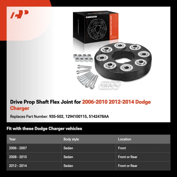 Drive Prop Shaft Flex Joint for 2006-2010 2012-2014 Dodge Charger