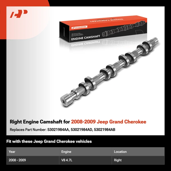 Right Engine Camshaft for 2008-2009 Jeep Grand Cherokee