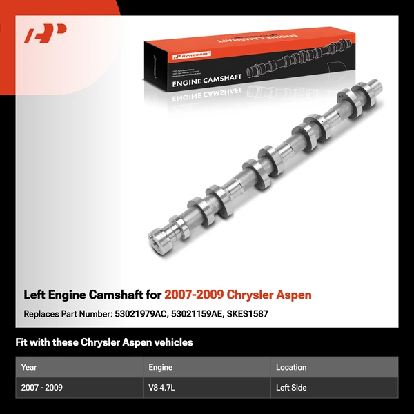 Left Engine Camshaft for 2007-2009 Chrysler Aspen