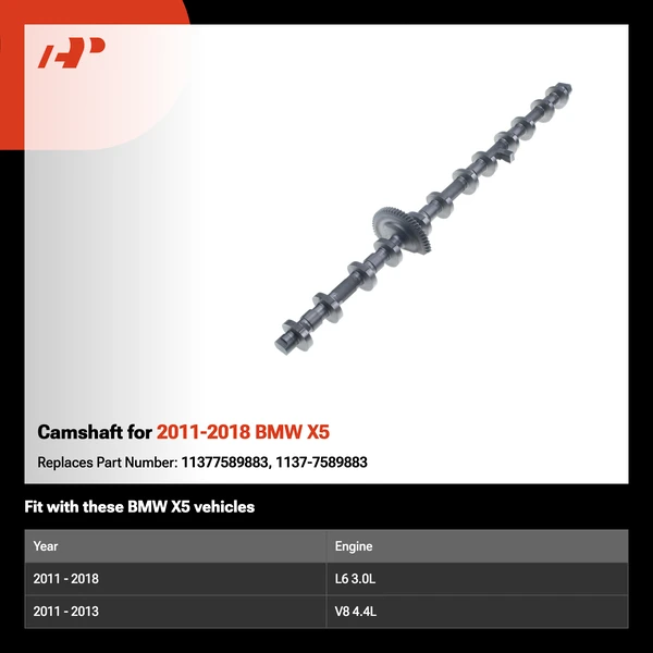 Camshaft for 2011-2018 BMW X5