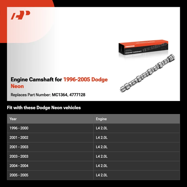 Engine Camshaft for 1996-2005 Dodge Neon