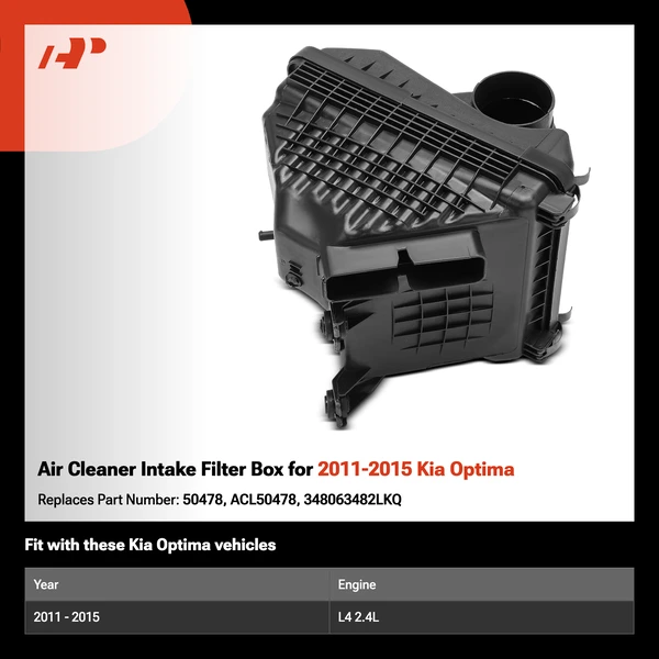 Air Cleaner Intake Filter Box for 2011-2015 Kia Optima