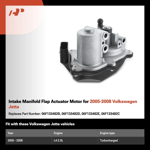 Intake Manifold Flap Actuator Motor for 2005-2008 Volkswagen Jetta