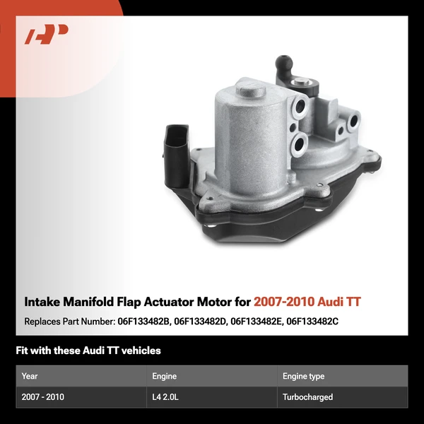Intake Manifold Flap Actuator Motor for 2007-2010 Audi TT