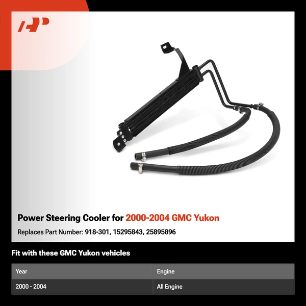 Power Steering Cooler for 2000-2004 GMC Yukon