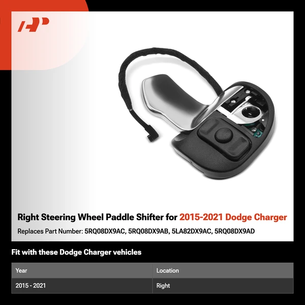 Right Steering Wheel Paddle Shifter for 2015-2021 Dodge Charger