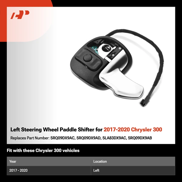 Left Steering Wheel Paddle Shifter for 2017-2020 Chrysler 300