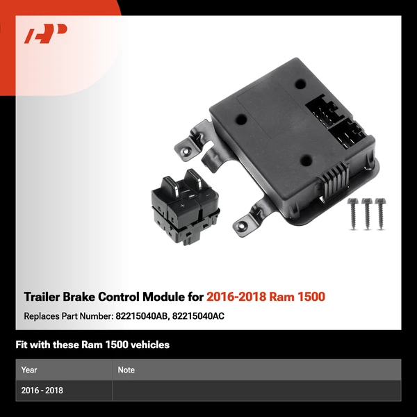 Trailer Brake Control Module for 2016-2018 Ram 1500