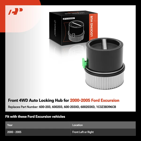 Front 4WD Auto Locking Hub for 2000-2005 Ford Excursion