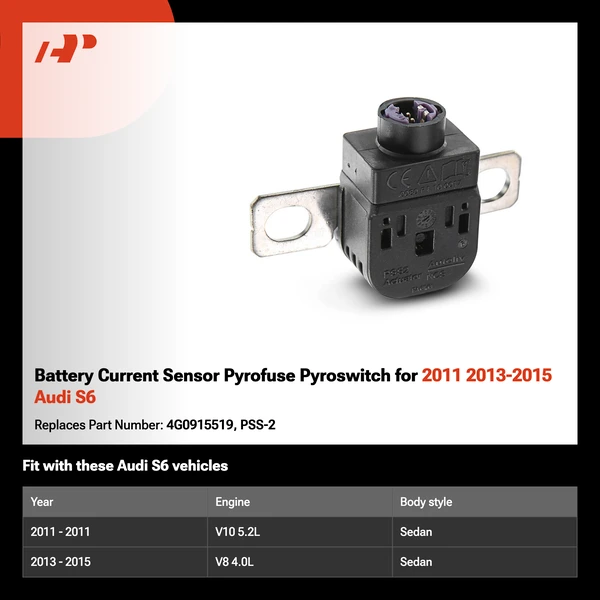 Battery Current Sensor Pyrofuse Pyroswitch for 2011 2013-2015 Audi S6