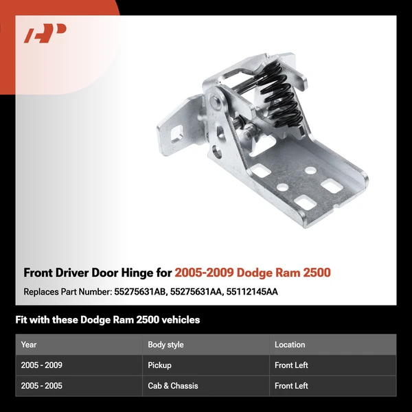 Front Driver Door Hinge for 2005-2009 Dodge Ram 2500