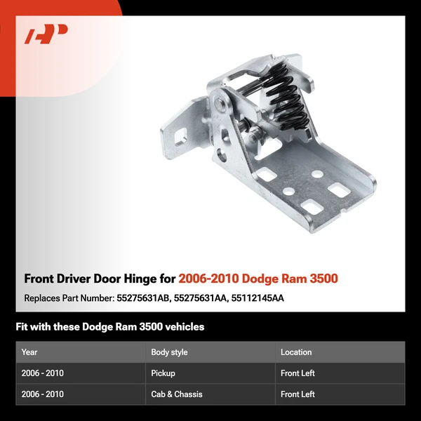 Front Driver Door Hinge for 2006-2010 Dodge Ram 3500