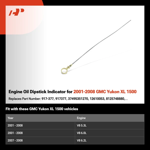 Engine Oil Dipstick Indicator for 2001-2008 GMC Yukon XL 1500