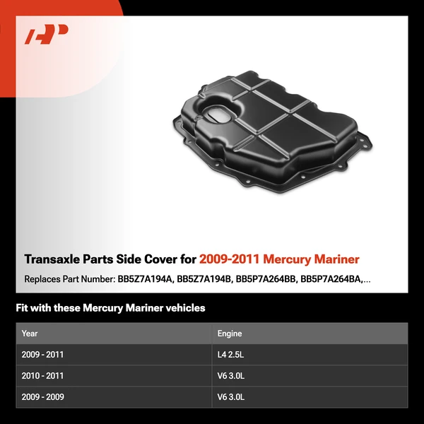 A-Premium APOP315 2009-2011 Mercury Mariner Transaxle Parts Side Cover