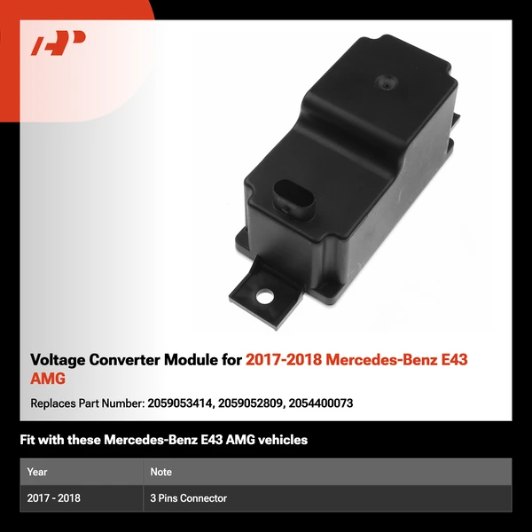 Voltage Converter Module for 2017-2018 Mercedes-Benz E43 AMG
