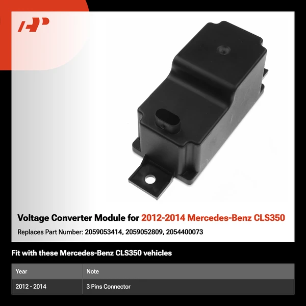 Voltage Converter Module for 2012-2014 Mercedes-Benz CLS350