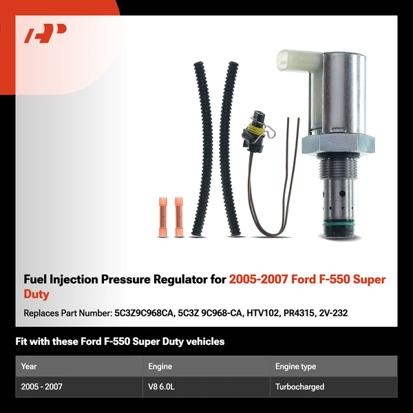 Fuel Injection Pressure Regulator for 2005-2007 Ford F-550 Super Duty