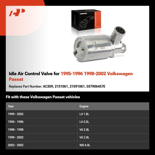 Idle Air Control Valve for 1995-1996 1998-2002 Volkswagen Passat