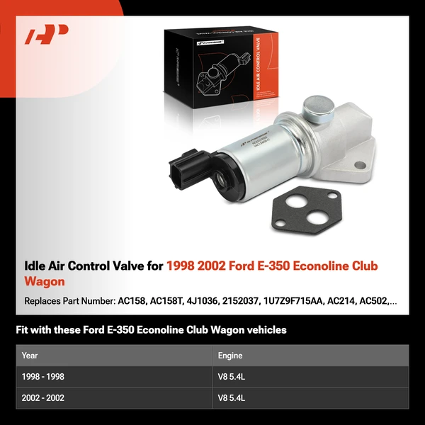 Idle Air Control Valve for 1998 2002 Ford E-350 Econoline Club Wagon