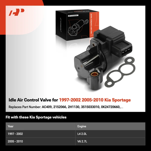 Idle Air Control Valve for 1997-2002 2005-2010 Kia Sportage
