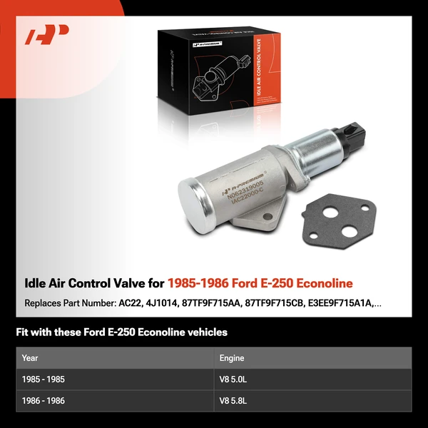 Idle Air Control Valve for 1985-1986 Ford E-250 Econoline