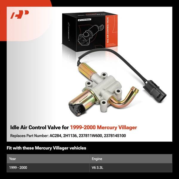 Idle Air Control Valve for 1999-2000 Mercury Villager