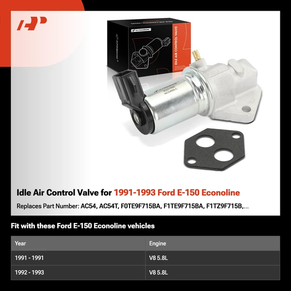 Idle Air Control Valve for 1991-1993 Ford E-150 Econoline