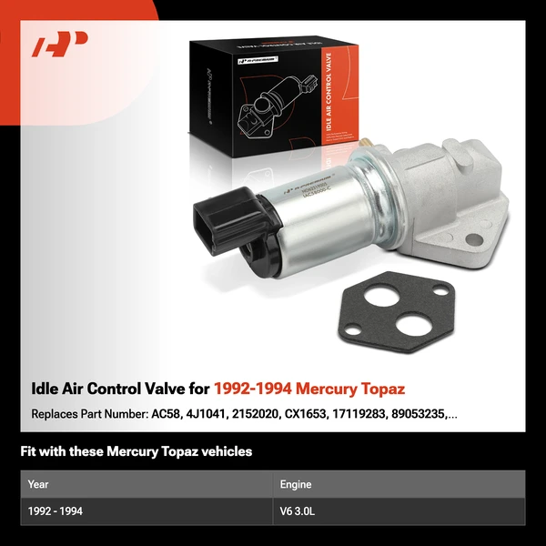 Idle Air Control Valve for 1992-1994 Mercury Topaz