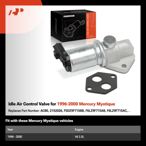 Idle Air Control Valve for 1996-2000 Mercury Mystique
