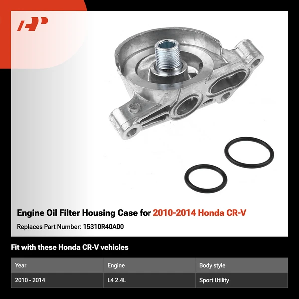 Engine Oil Filter Housing Case for 2010-2014 Honda CR-V