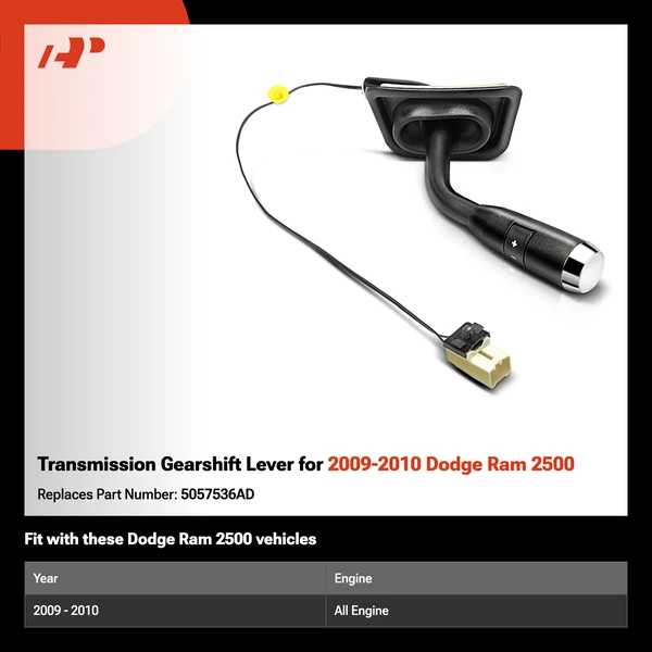 Transmission Gearshift Lever for 2009-2010 Dodge Ram 2500