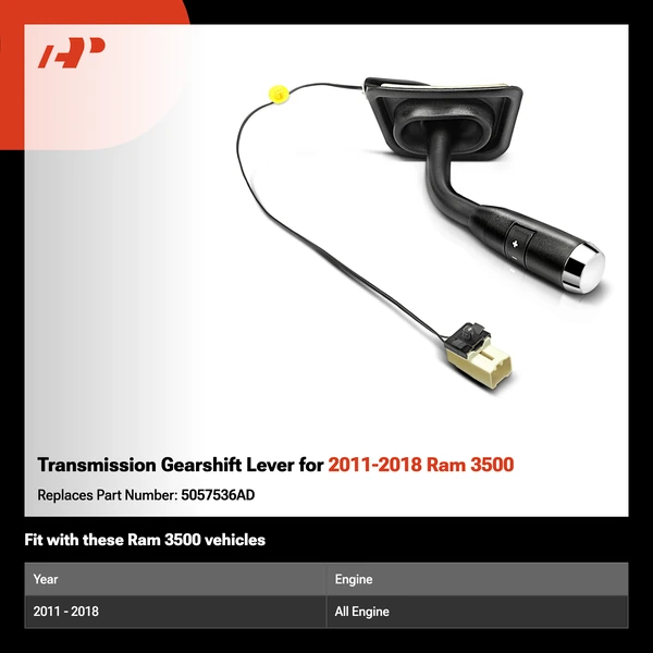 Transmission Gearshift Lever for 2011-2018 Ram 3500