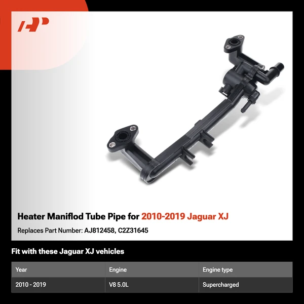 Heater Maniflod Tube Pipe for 2010-2019 Jaguar XJ