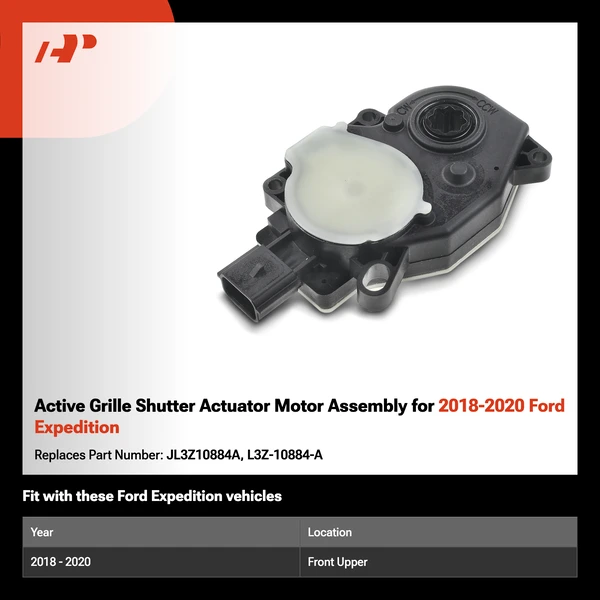 Active Grille Shutter Actuator Motor Assembly for 2018-2020 Ford Expedition