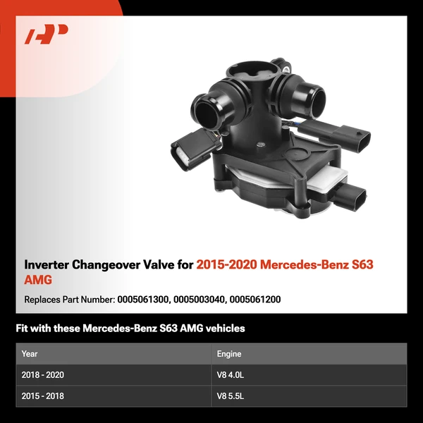 Inverter Changeover Valve for 2015-2020 Mercedes-Benz S63 AMG