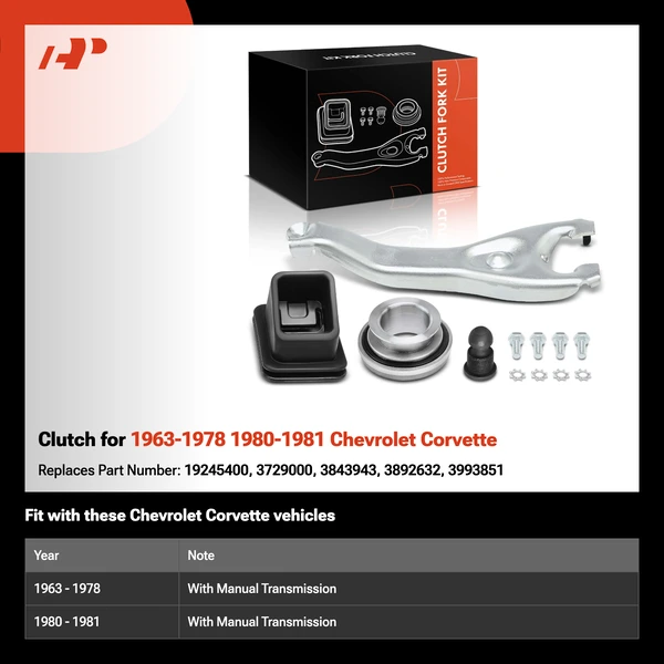 Clutch for 1963-1978 1980-1981 Chevrolet Corvette