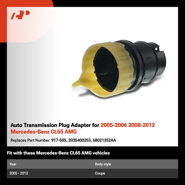 Auto Transmission Plug Adapter for 2005-2006 2008-2012 Mercedes-Benz CL65 AMG