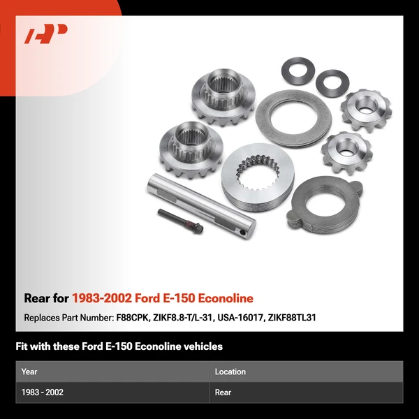 Rear for 1983-2002 Ford E-150 Econoline