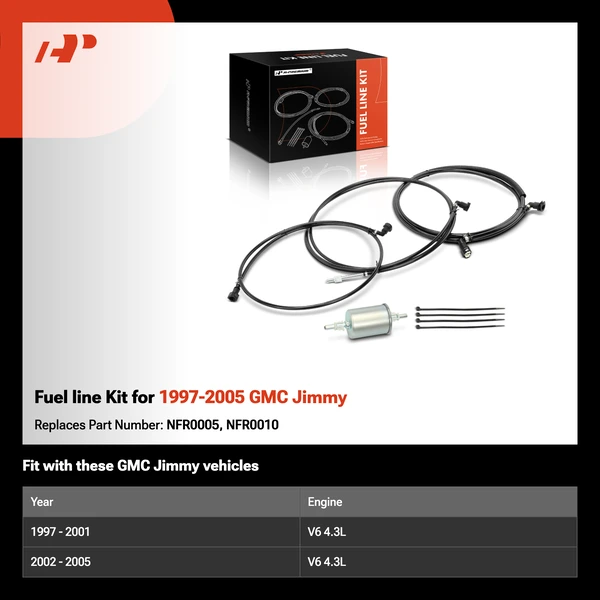 Fuel line Kit for 1997-2005 GMC Jimmy