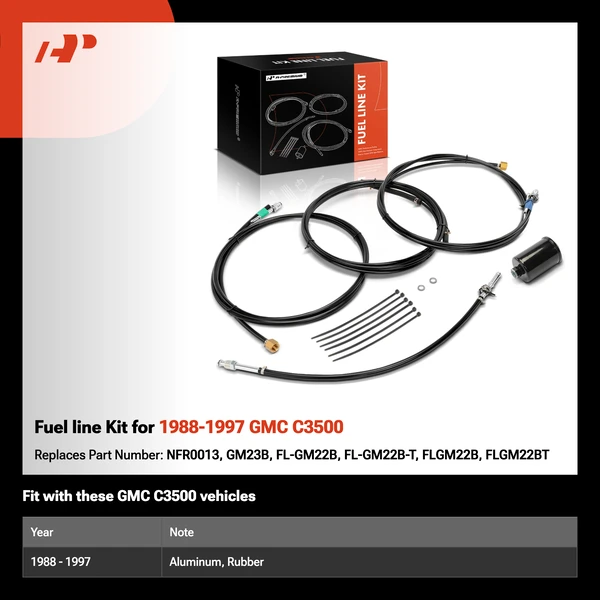 Fuel line Kit for 1988-1997 GMC C3500