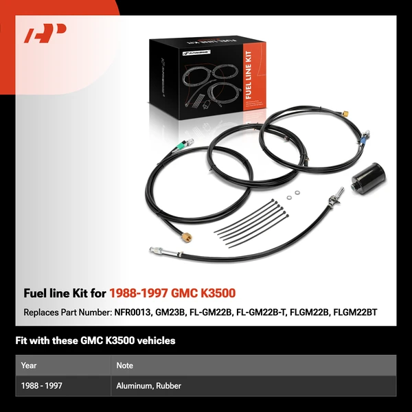 Fuel line Kit for 1988-1997 GMC K3500