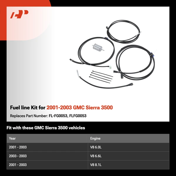 Fuel line Kit for 2001-2003 GMC Sierra 3500
